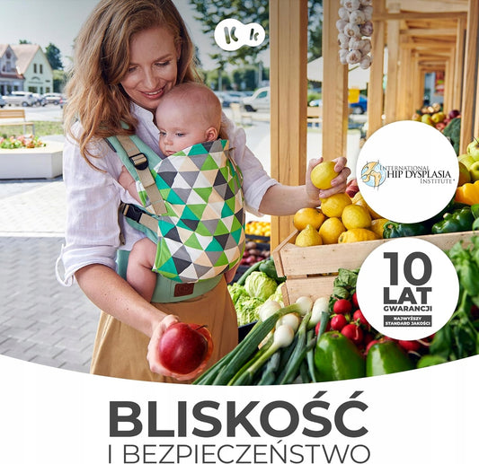 KINDERKRAFT NINO CONFETTI marsupiu ergonomic pentru bebeluși
