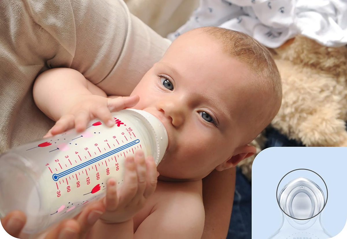 NUK First Choice+ FĽAŠA 150 ml 0-6 m cumlík M indikátor teploty