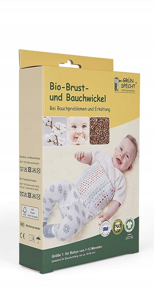 GRUNSPECHT termofor na brucho 1 – 12 mesiacov, hroznové jadierka