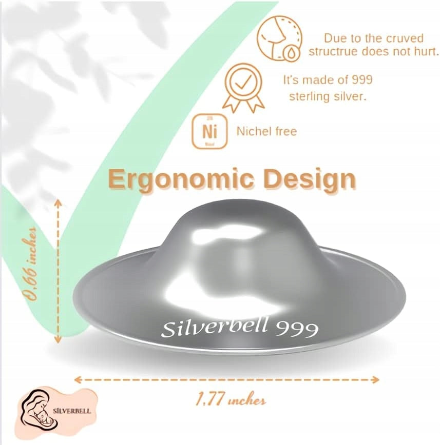 SILVERBELL protège-mamelons en argent