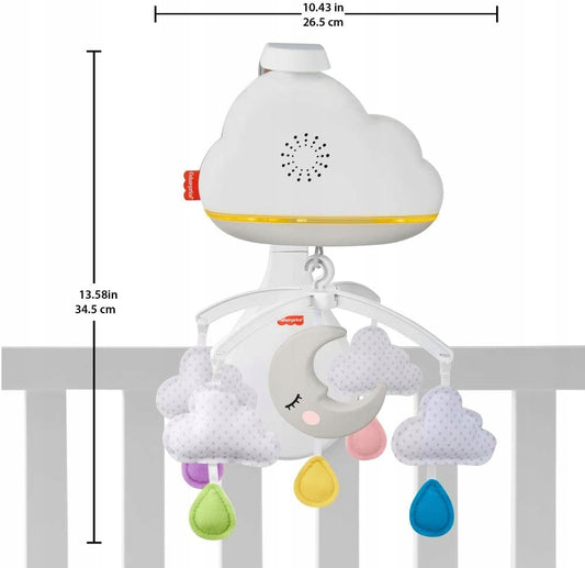 FISHER PRICE kolotoč so snímačom hluku, lampička „O