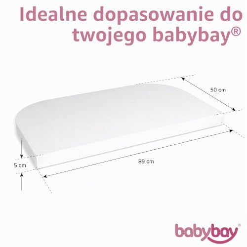 BABYBAY Deluxe Organic plachta 89x50 cm biela