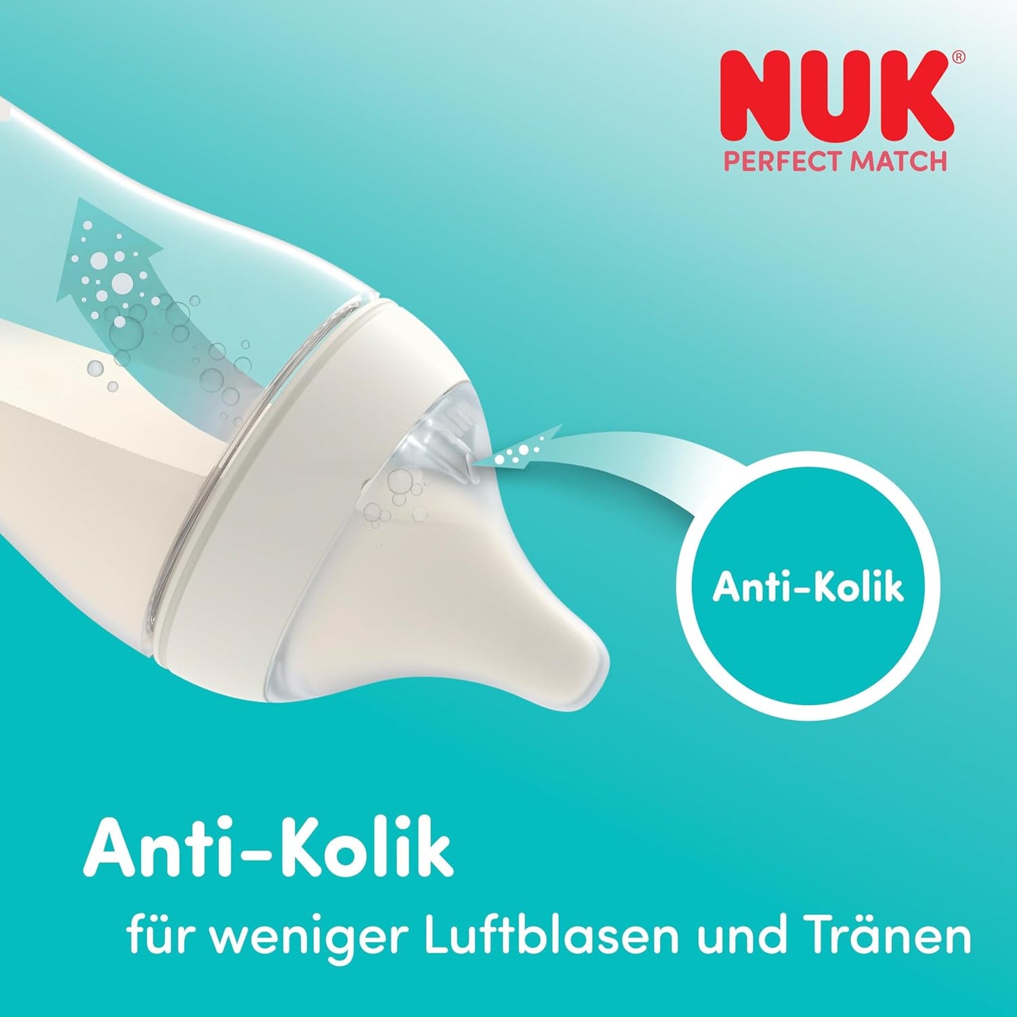 NUK Perfect Match zestaw butelek antykolowych 0+ 4 elementy DISNEY