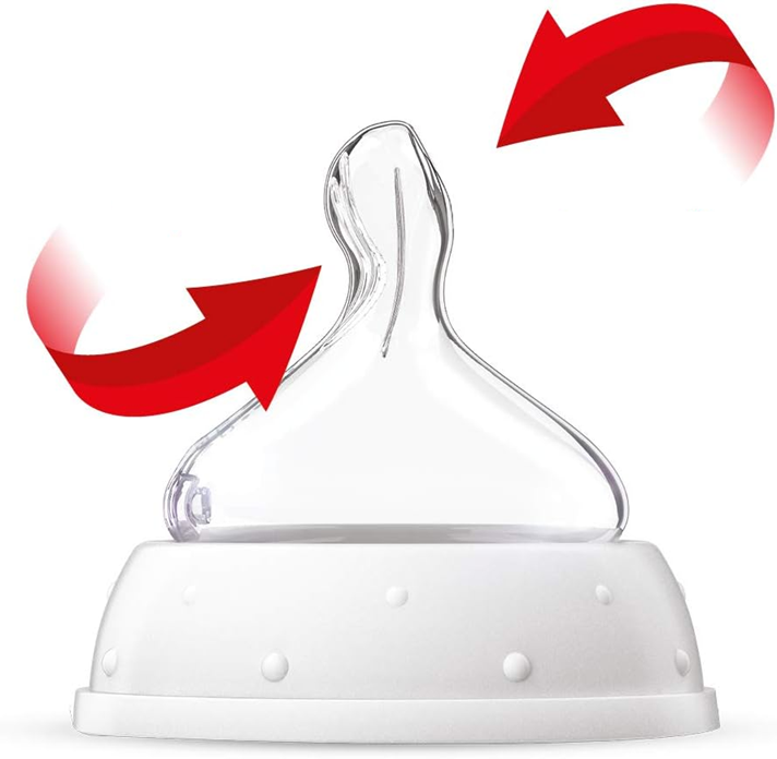 NUK First Choice fľaša 300 ml, cumlík M so stredným prietokom, od 3 mesiacov, VEĽRYBA