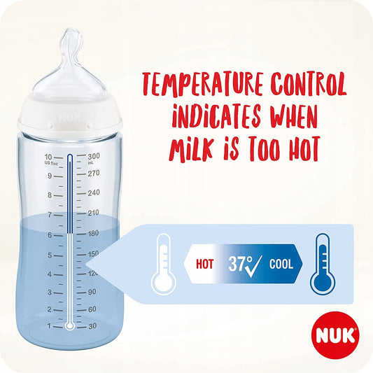 Set biberon NUK Perfect Start controllo temperatura 9 pezzi.