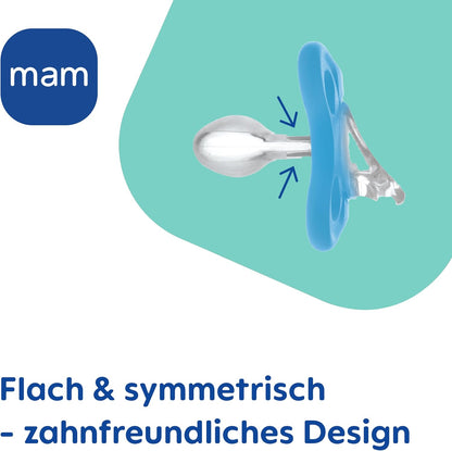 Suzete din silicon MAM Comfort, 0–3 luni, roz, 2 buc.