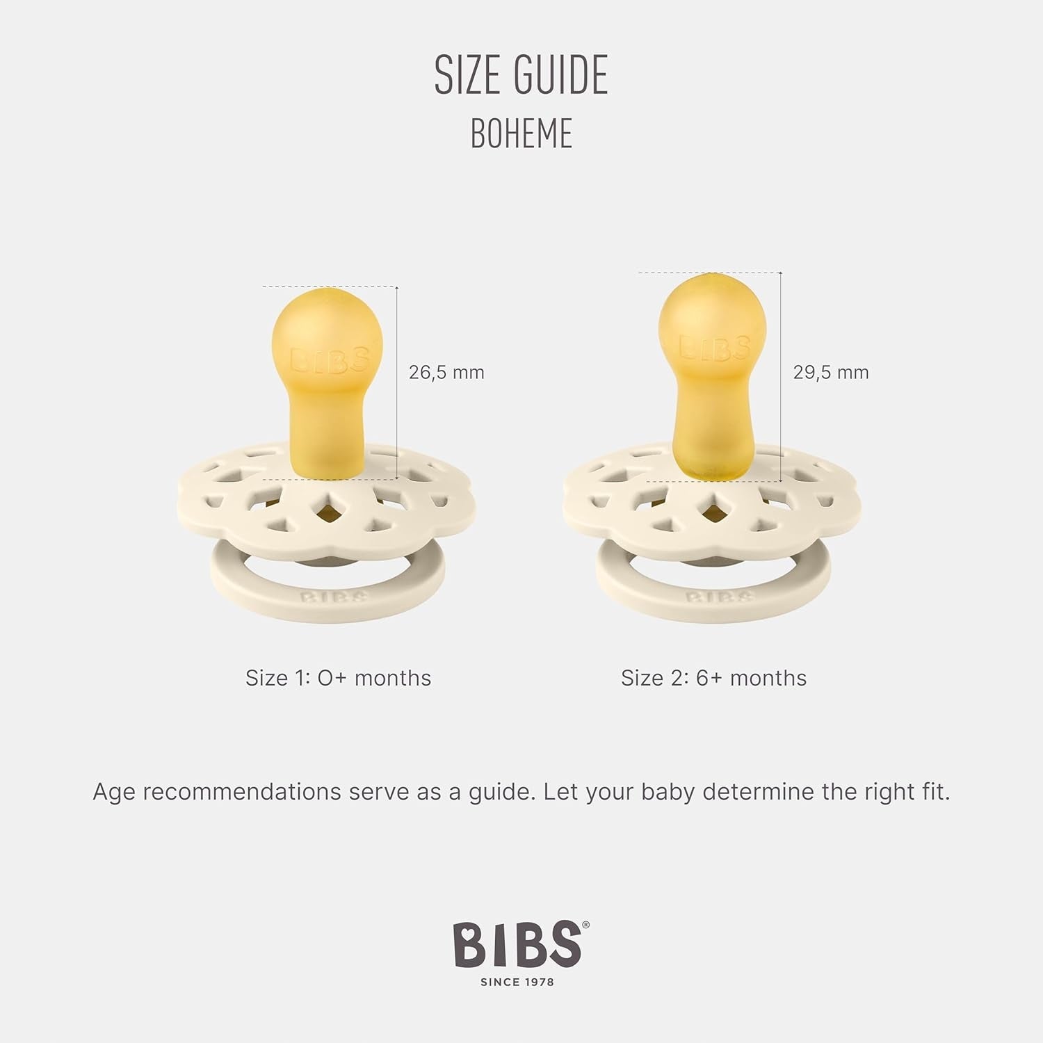 BIBS BOHEME smoczki uspokajające 4pack 0-6msc