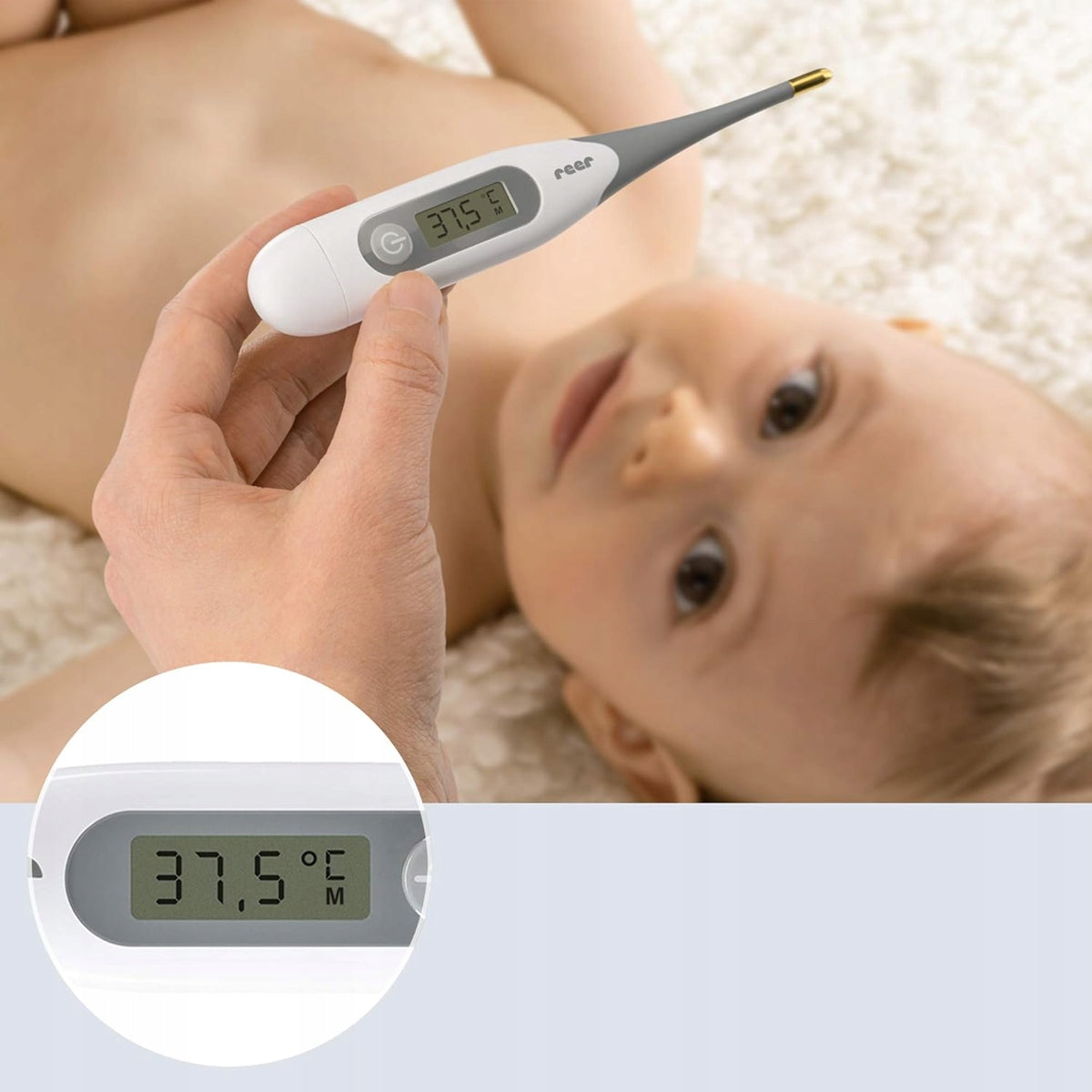 REER ExpressTemp elektronický teplomer LCD so zlatou špičkou