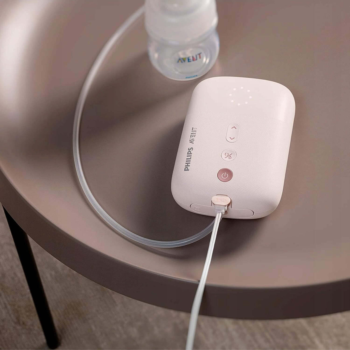PHILIPS AVENT SCF395/11 LAKTATOR elektryczny U1 różowy, pojedynczy laktator z butelką i przewodem