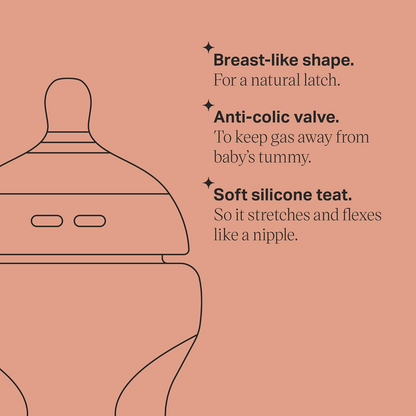TOMMEE TIPPEE Natural Start 340ml bottle ANTI-COLIC 3m+