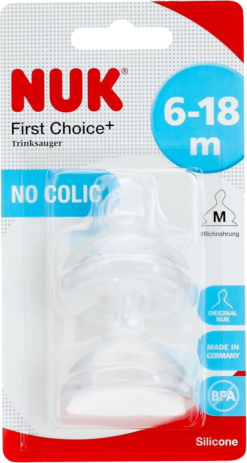 NUK First Choice silikónové cumlíky M 6 18m x2