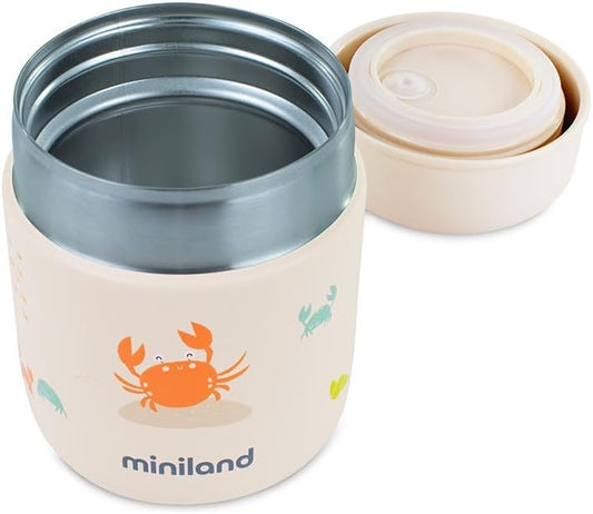 MINILAND Food Thermy Mini oceľová termoska na jedlo 280 ml KRAB