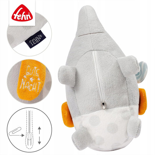 FEHN peluche con luce notturna 4 colori e ricamo luminoso ELEFANTE