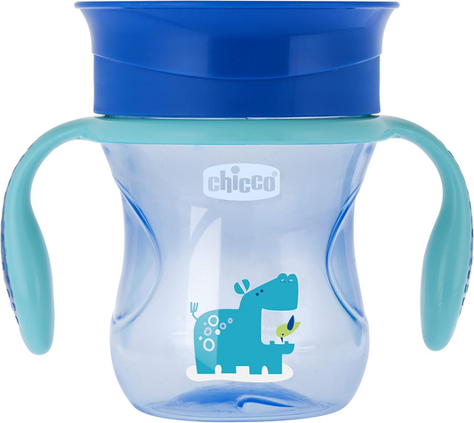 CHICCO Perfect Cup εκπαιδευτικό ποτηράκι 360 μοιρών 200 ml 12 m+