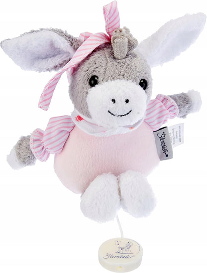 STERNTALER Oslík Emmi PLYŠOVÁ HRAČKA S HRACOU SKRINKOU 17 cm "O