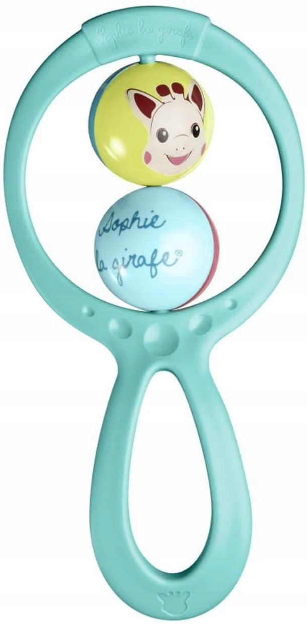 Girafa Sophie set pentru bebeluși, inel gingival natural, zornăitoare, agățătoare