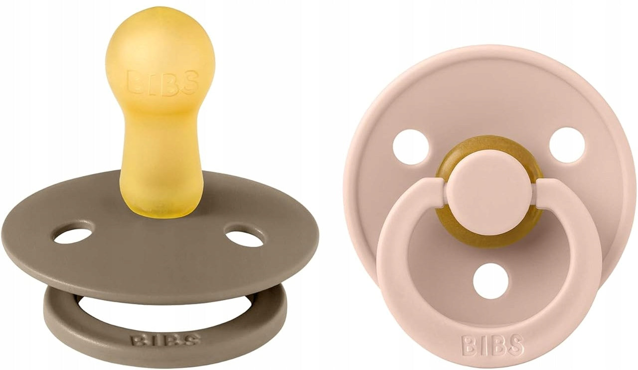 BIBS COLOUR upokojujúce cumlíky 2-pack kaučukové 6 mes.+