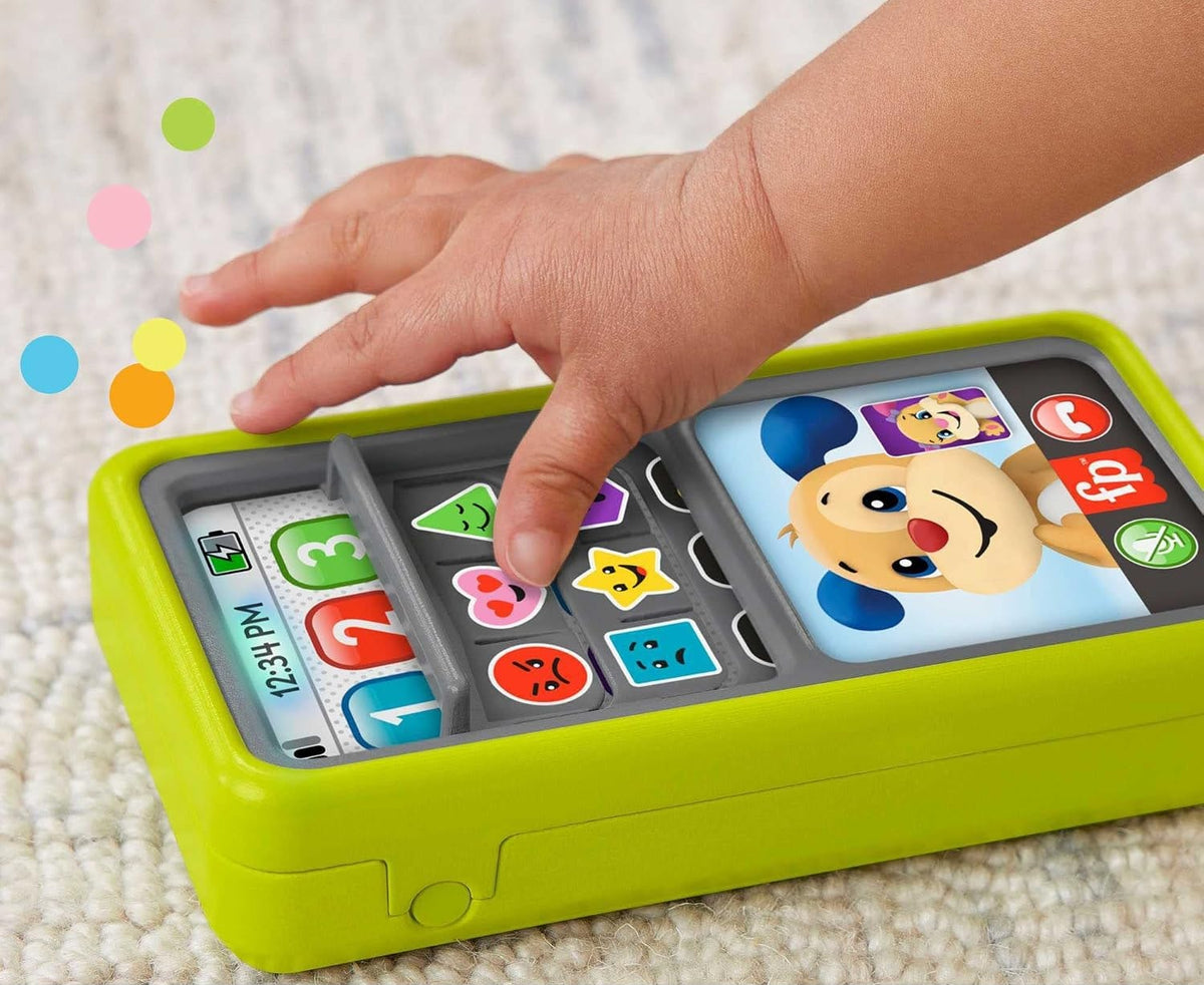 FISHER-PRICE interaktívny SMARTFÓN 75 pesničiek, viet a zvukov, ANGLICKÝ JAZYK