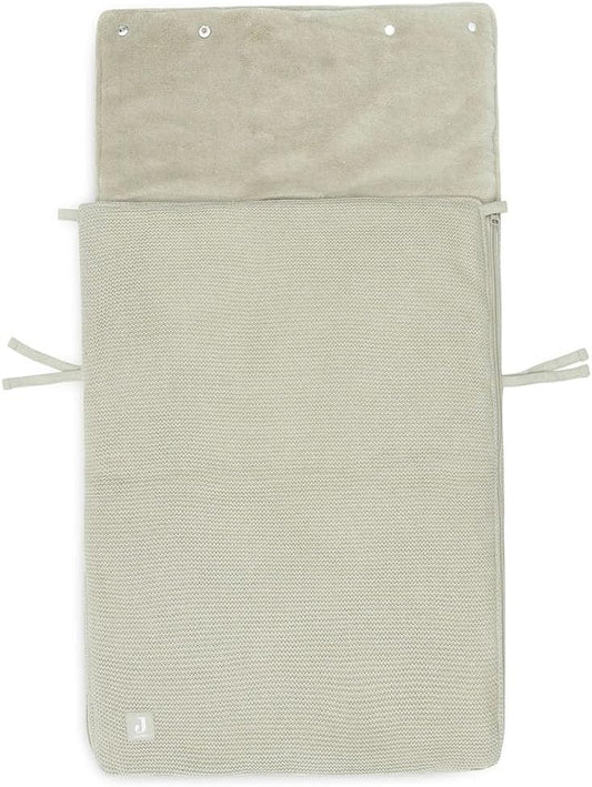 Jollein Basic Knit olivový fusak do kočíka