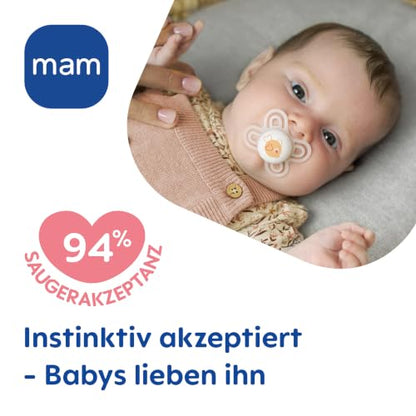 MAM Perfect Start silikónový cumlík 0 – 2 mesiace, 2 ks