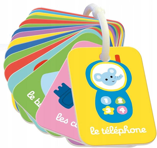 NATHAN cards with the names of objects in French