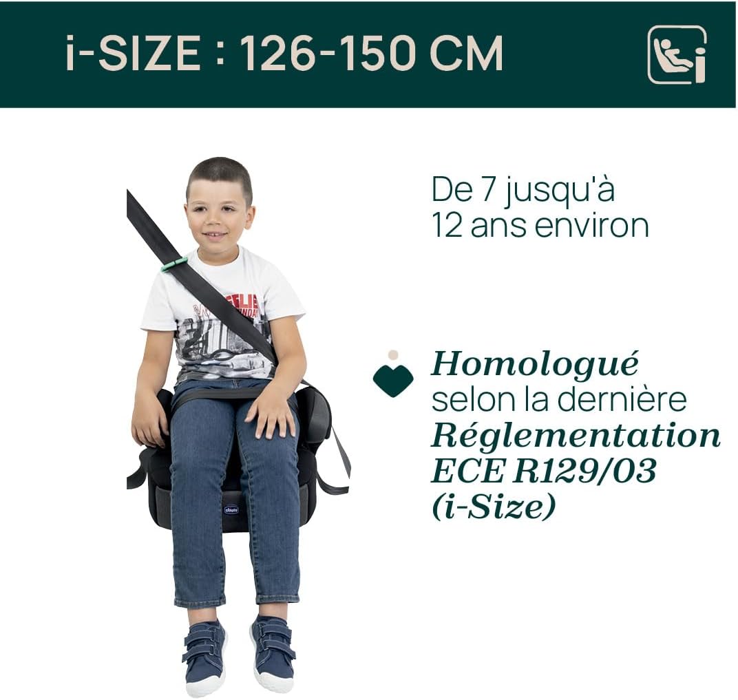 CHICCO Quasar Fix i-Size autosedačka typu podsedák 126-150cm