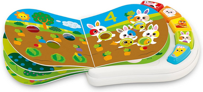 CHICCO Counting Farm elektronická vzdelávacia knižka 19 x 19,5 cm