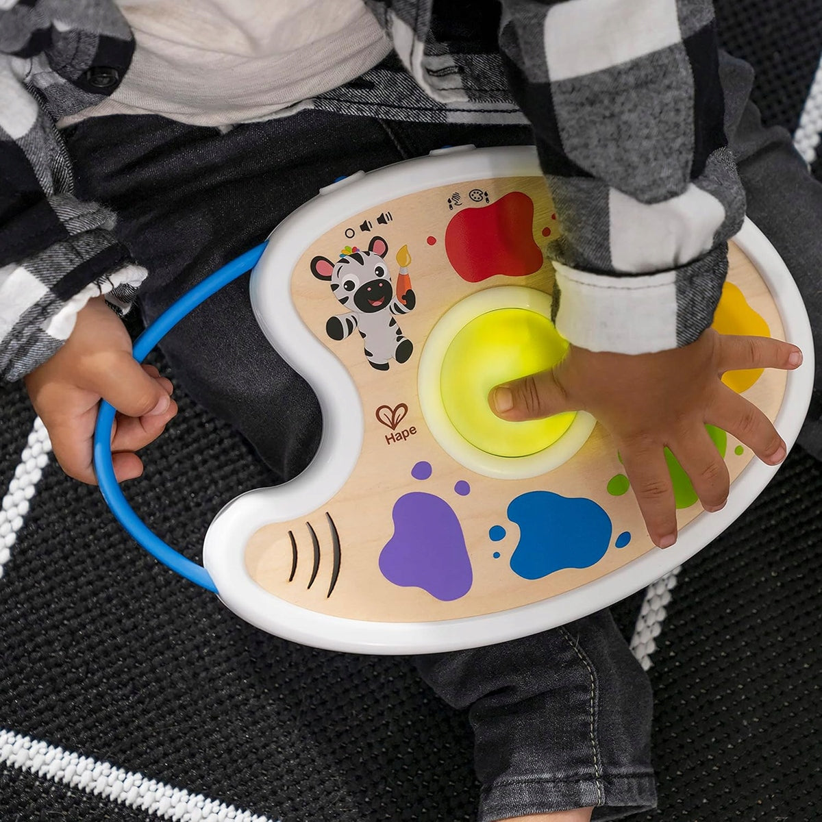 HAPE Magic Touch hudobná paleta na maľovanie v 3 jazykoch 17,5 x 27 cm
