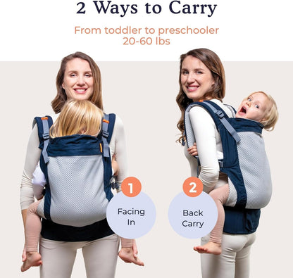 BECO TODDLER nosič na pracky 9-27kg mesh 3d