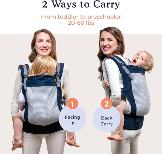 BECO TODDLER nosič na pracky 9-27kg mesh 3d