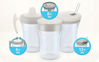 NUK Trainer Cup Cseppmentes pohár, polip, 6 hó+, 230 ml