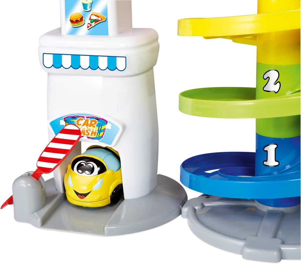 CHICCO viacúrovňové parkovisko 37 cm + autíčko Turbo Ball