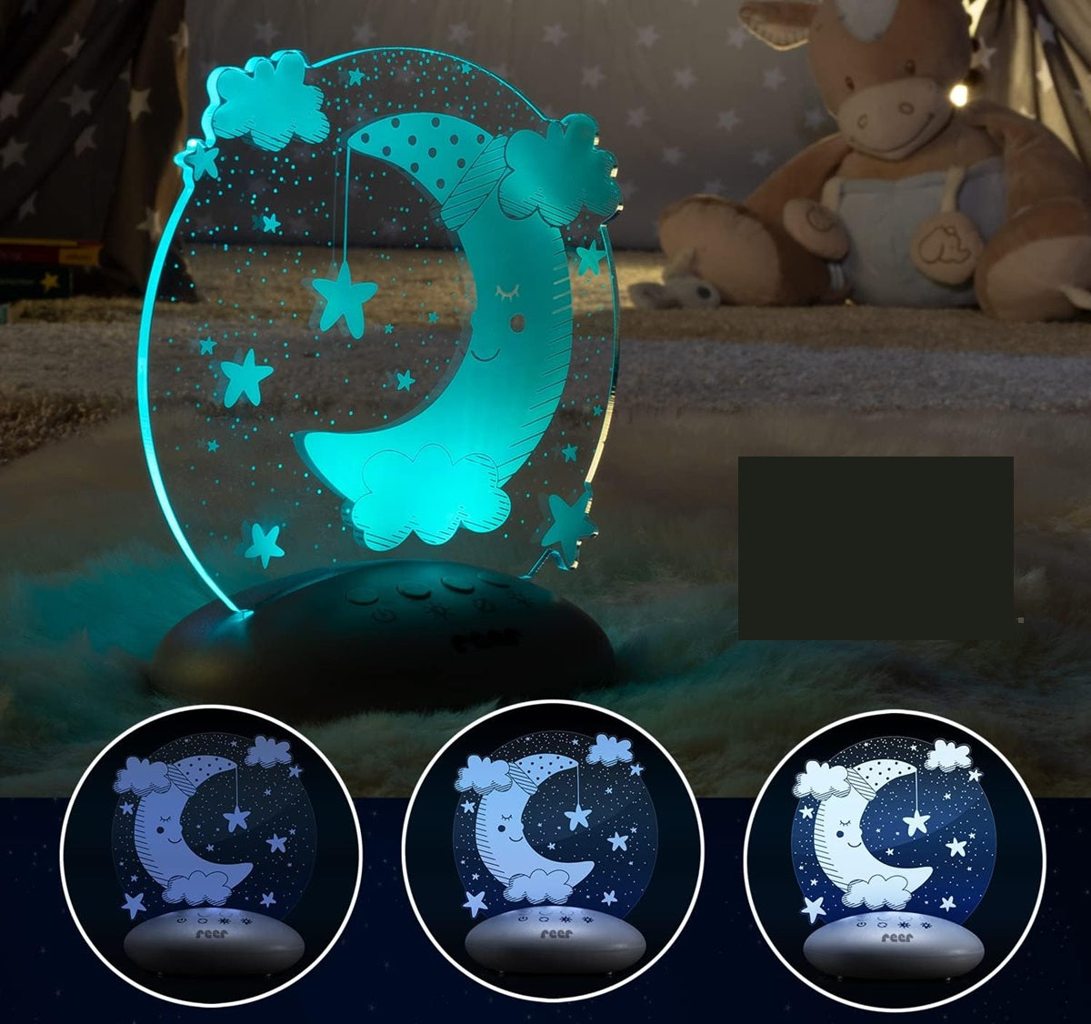 REER ColourLumy LED nočná lampička 5 farieb MESIAC