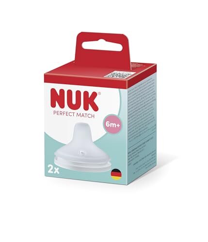 NUK Perfect Match kubek treningowy 6+ opakowanie z miękkimi elementami do nauki picia, 2 szt.