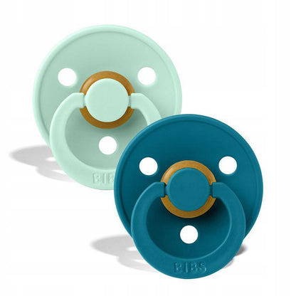 BIBS COLOUR upokojujúce cumlíky 2-pack kaučukové 6 mes.+