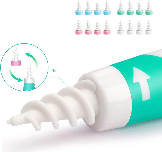 Q GRIPS zariadenie na čistenie uší + 14 silikónových koncoviek
