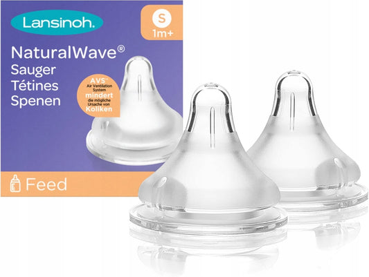 LANSINOH NaturalWave speentjes voor fles 1m+ S