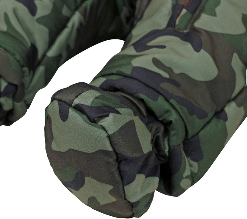JIAMY zimný overal s kapucňou 12-18 mes. + rukavičky a topánočky