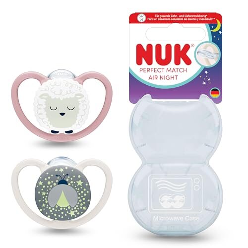 NUK Perfect Match Air Night smoczki 6-18 mies. – nowy – zdjęcie 1