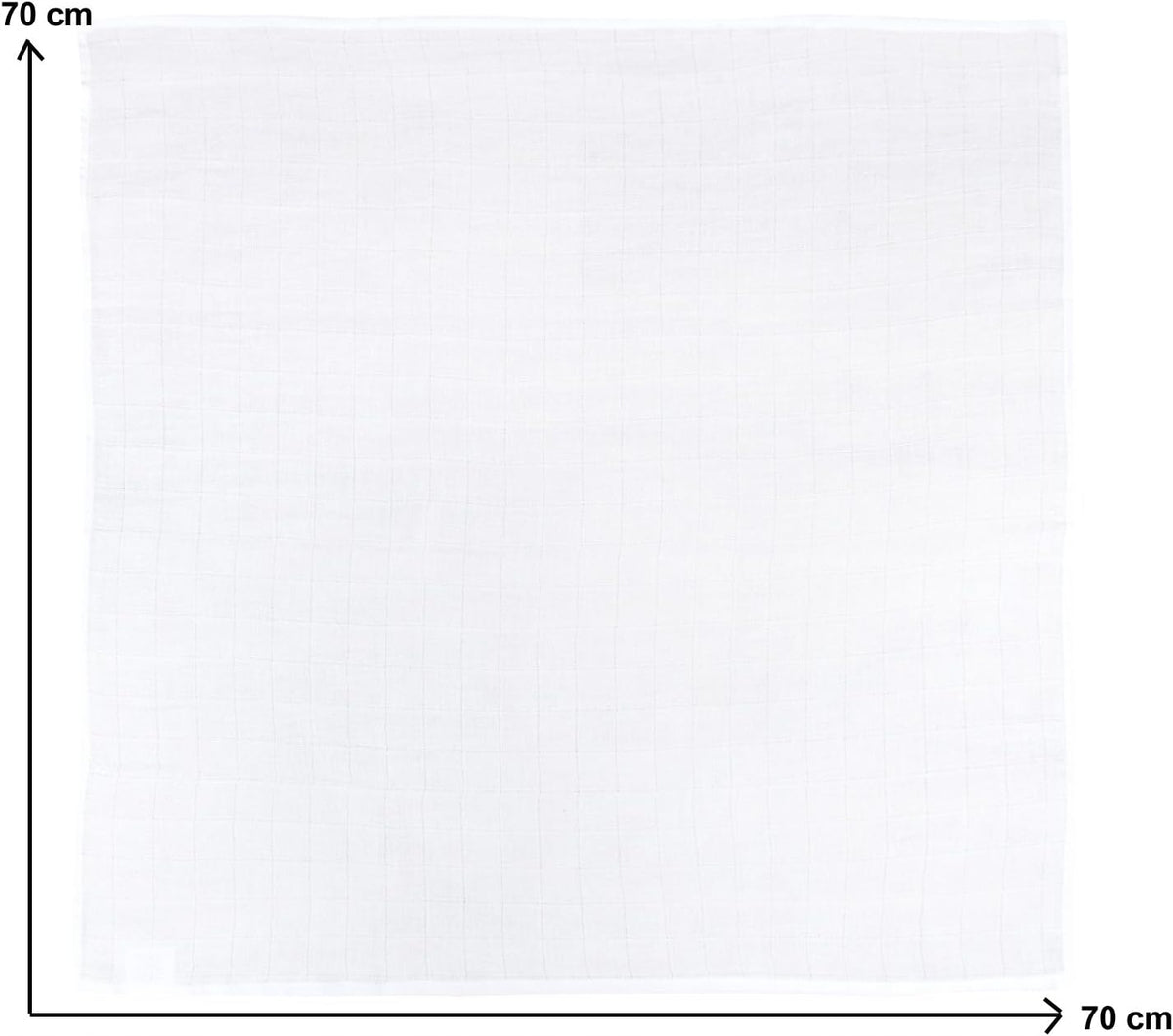 NATUREMARK mušelínové plienky 70 cm x 70 cm, 9 ks