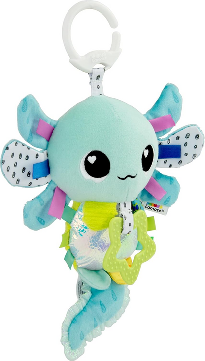LAMAZE závesná hračka na kočík a do postieľky Alice Axolotl 30 cm 0-6 mes.