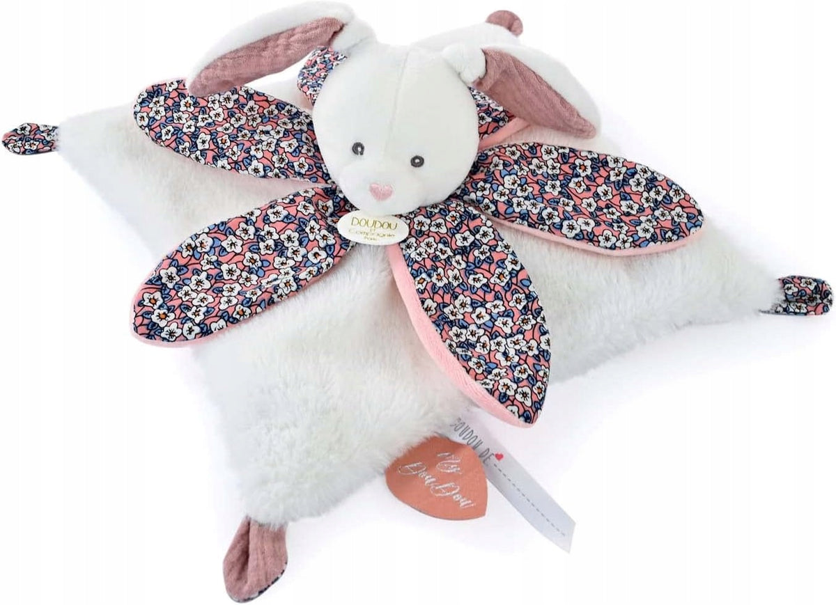 DOUDOU et COMPAGNIE komfortná plyšová hračka s prikrývkou 27cm