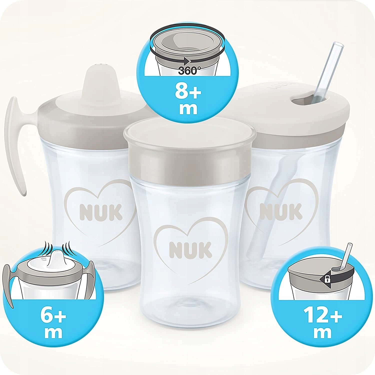 NUK Magic Cup KUBEK NIEKAPEK 230 ml ustnik 360 stopni
