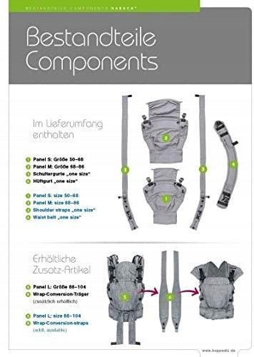 HOPPEDIZ NABACA ergonomický nosič ZESTAW basic