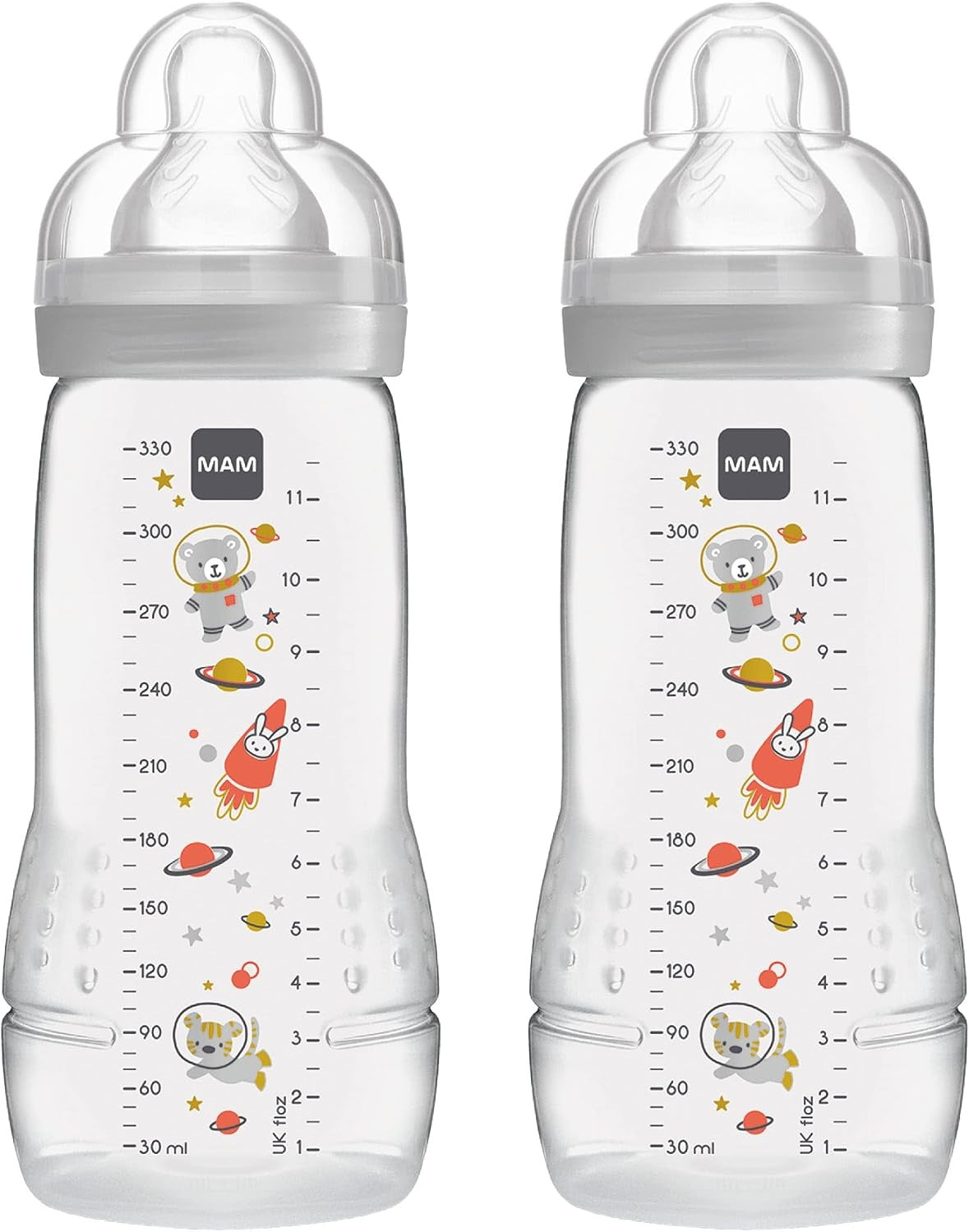 MAM Easy Active set de biberoane de 330 ml, 4 luni+, tetină 2 KOSMOS