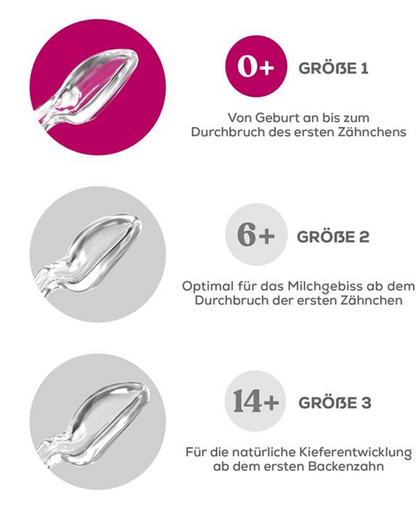 DENTISTAR silikónový cumlík na upokojenie 3x 0-6 mes.