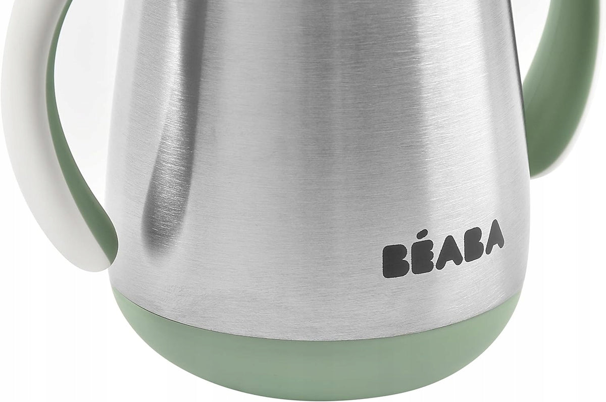 BEABA hrnček s slamkou NEPRETEKÁVACÍ NEREZOVÝ 250 ml