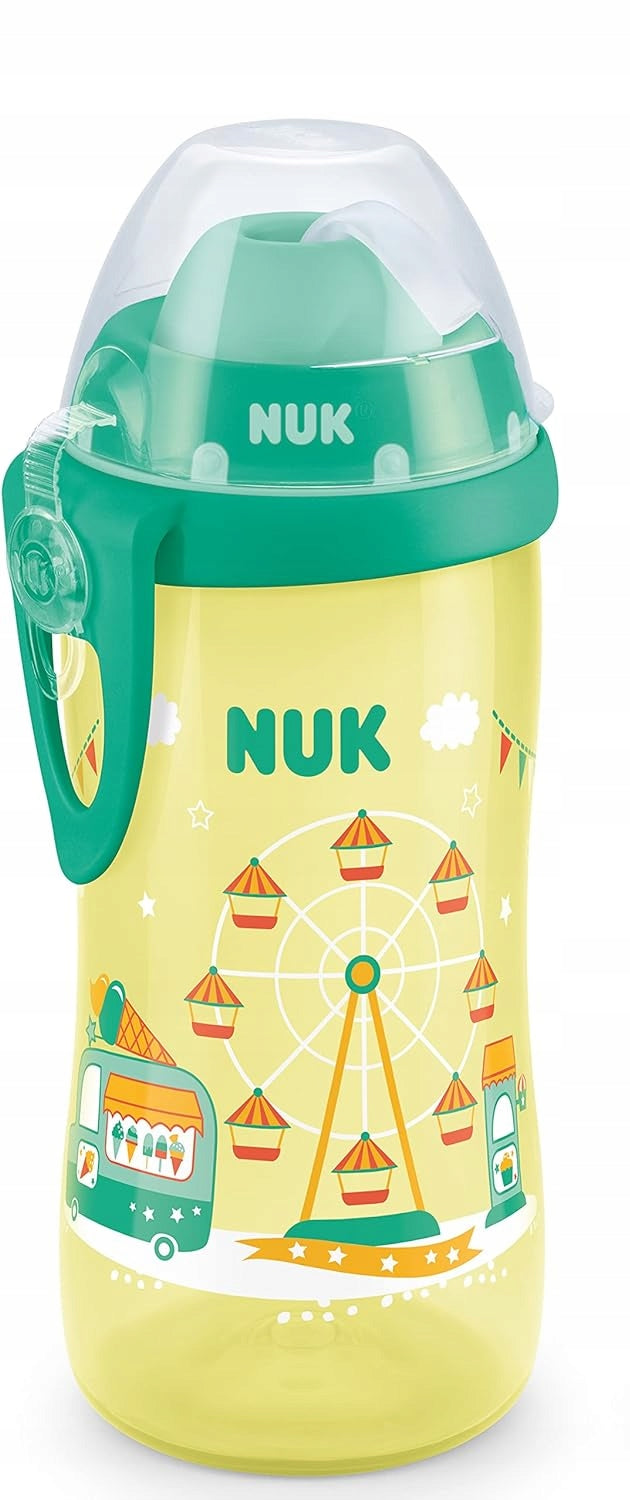 NUK Flexi Cup FĽAŠA so slamkou, 300 ml