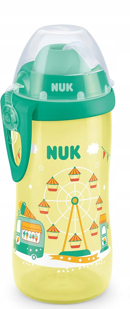 NUK Flexi Cup FĽAŠA so slamkou, 300 ml