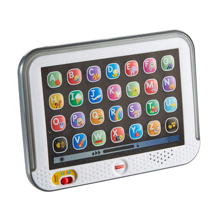 FISHER-PRICE tablet interaktywny J.NIEMIECKI z literami alfabetu, dźwiękami i muzyką dla dzieci 12-36 m